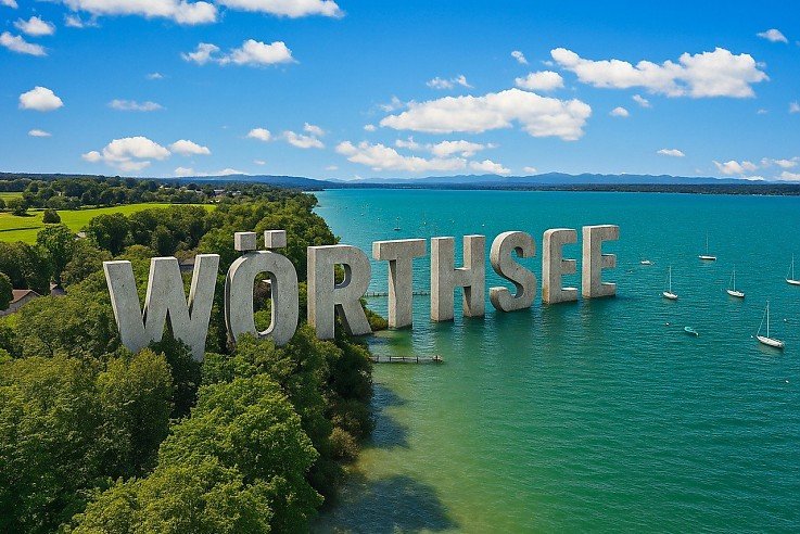 Luftbild W�rthsee - Visualisierung