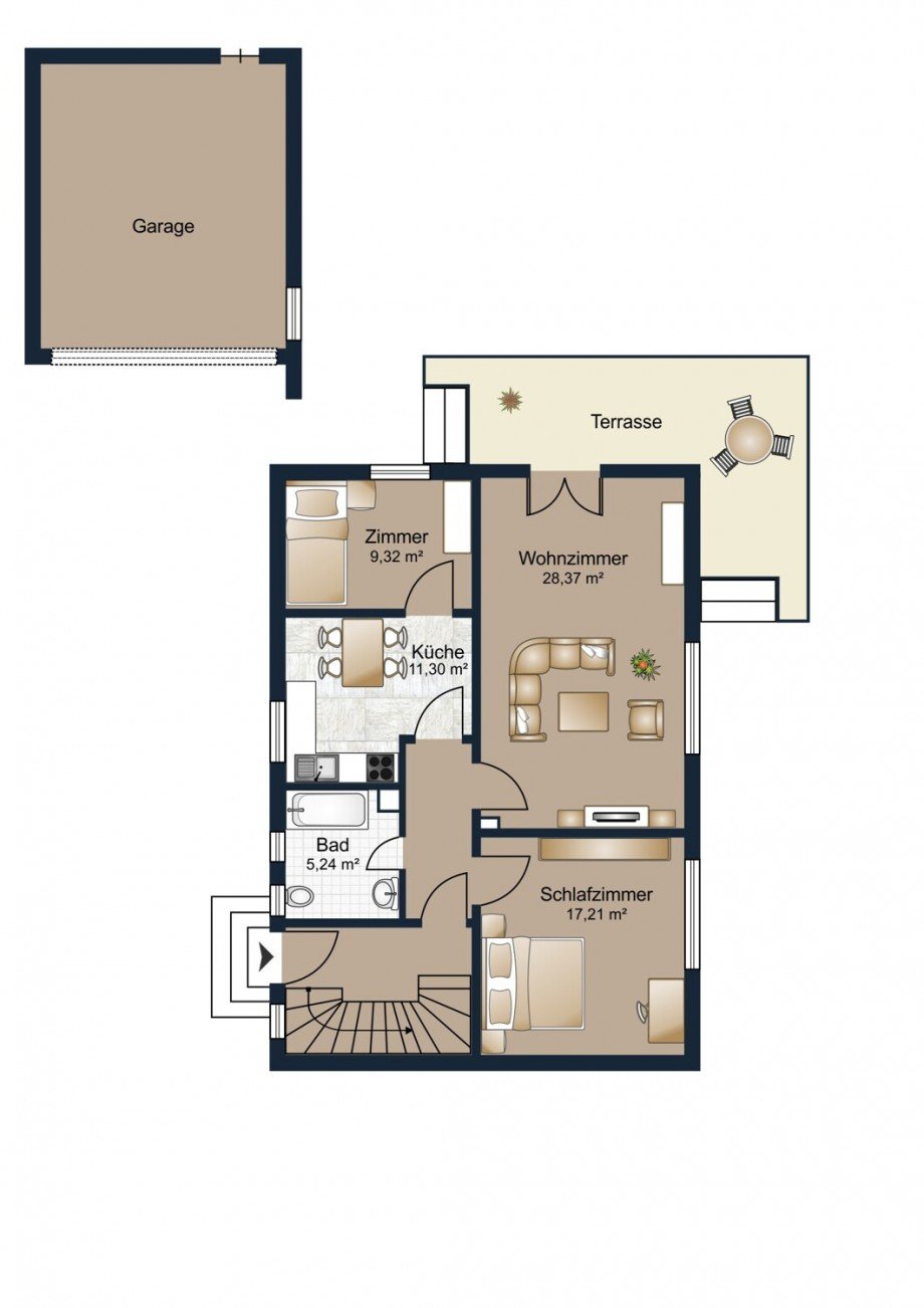 EG Einfamilienhaus Gr�felfing