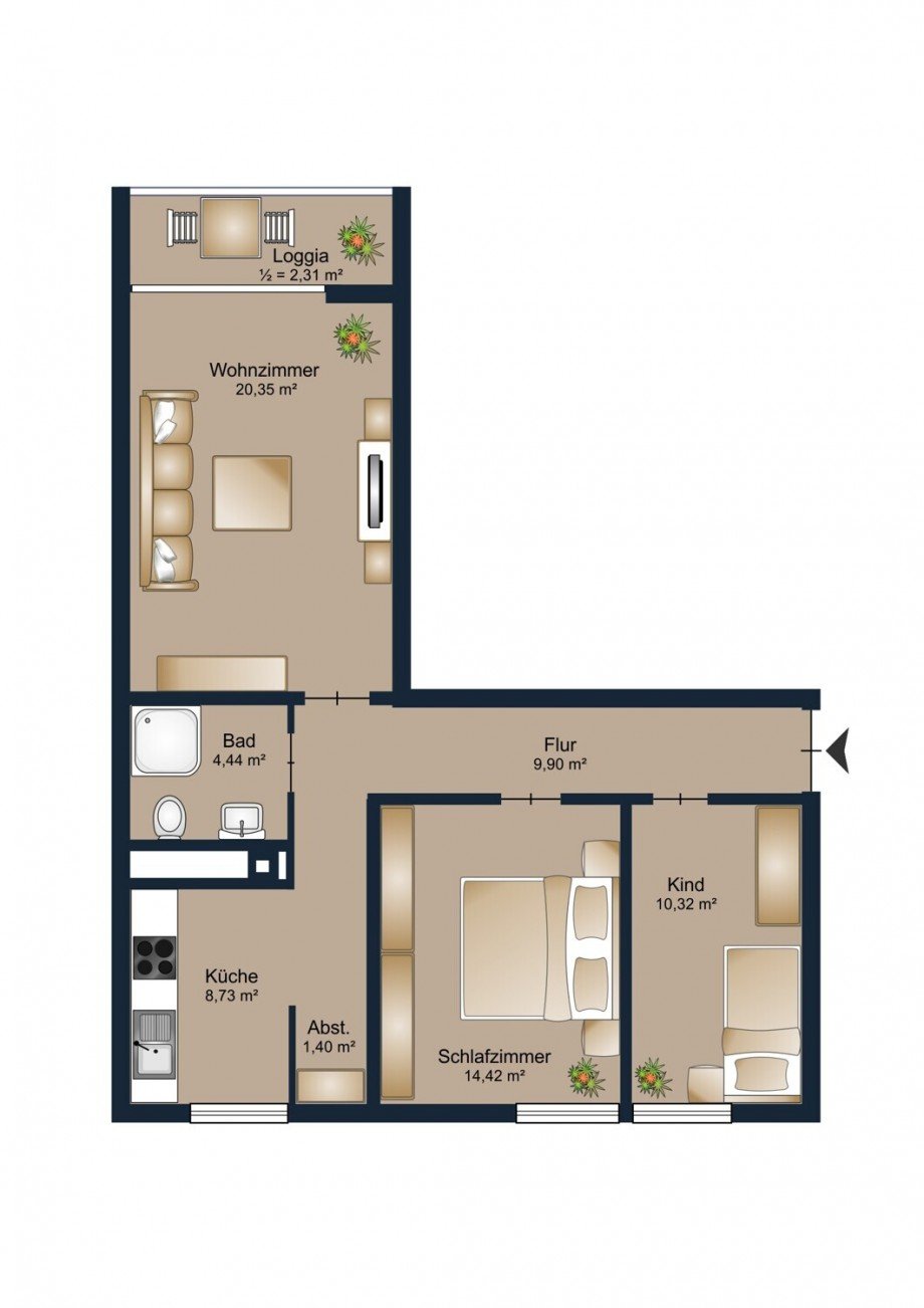 0ef9a4aa-fc74-449c-96c0-03c41dbd904d Etagenwohnung M�nchen / Aubing