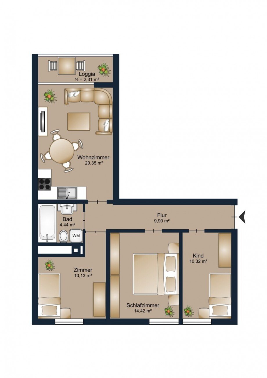 cc81a924-4504-40b3-ac63-f0d0608dfa2e Etagenwohnung M�nchen / Aubing