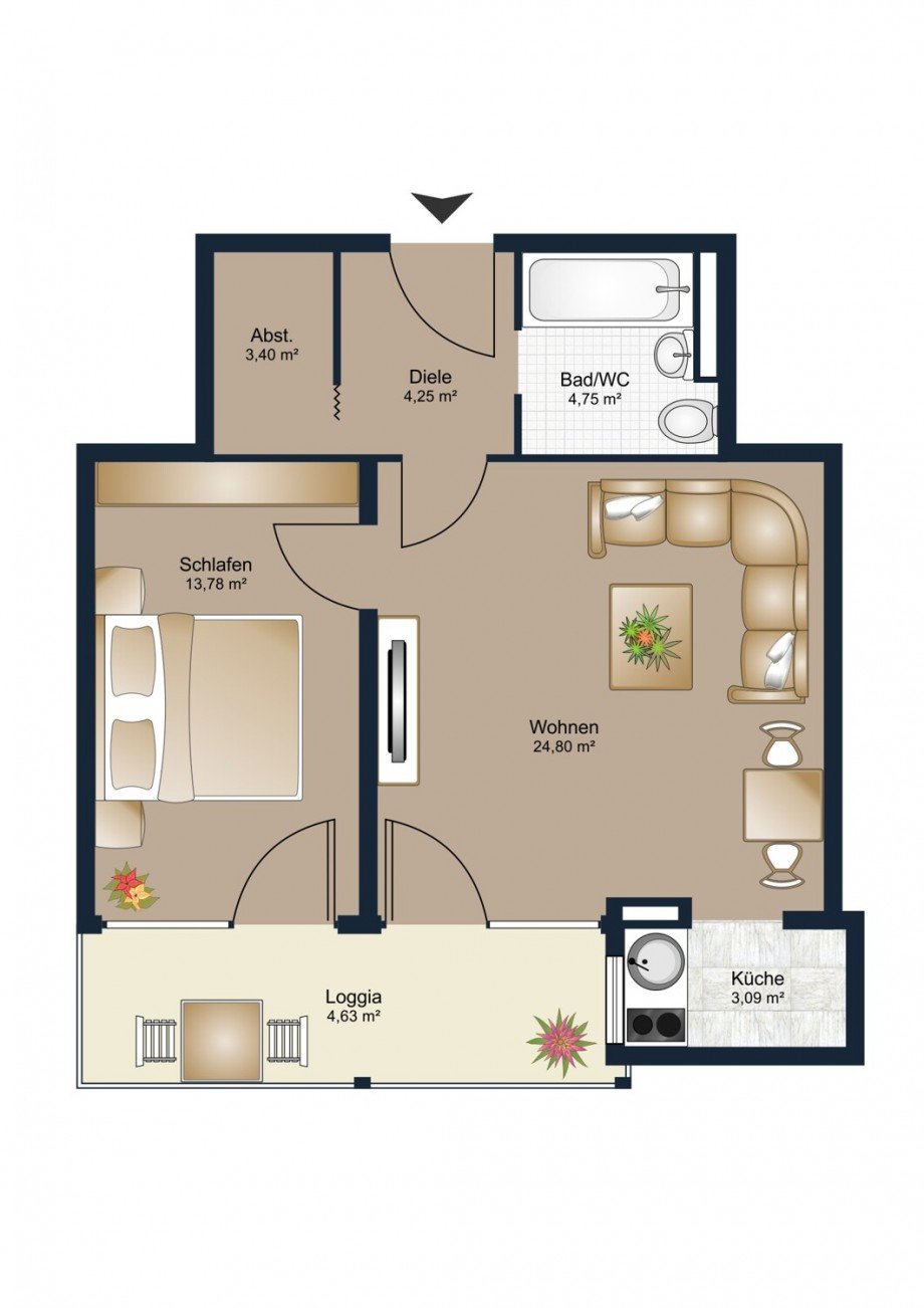  Erdgeschosswohnung Germering