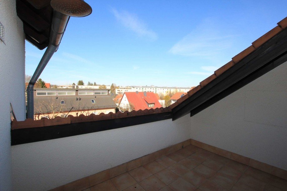 Blick �ber die D�cher Dachgeschosswohnung Germering