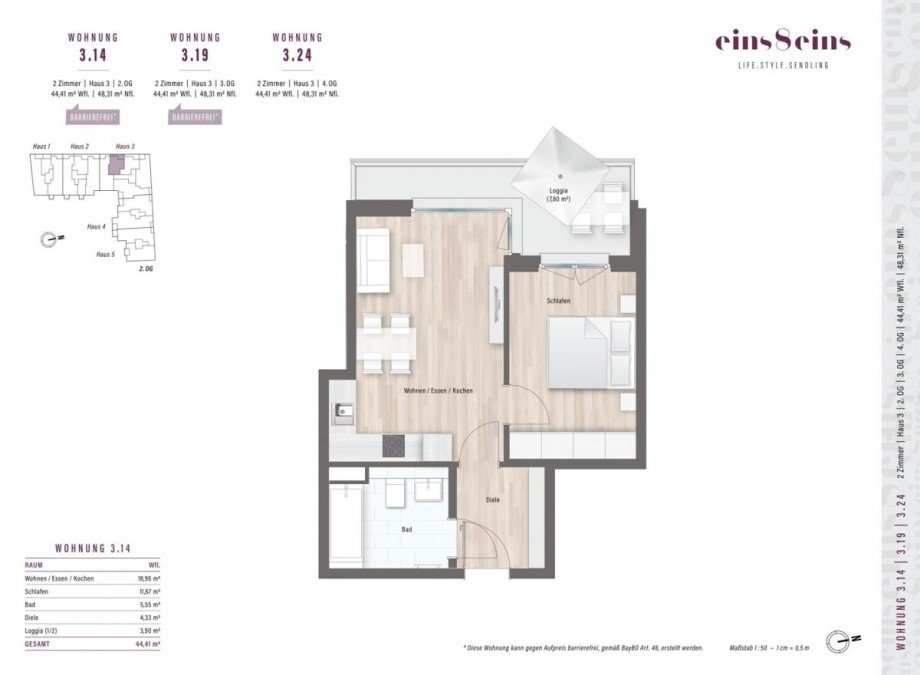  Etagenwohnung M�nchen