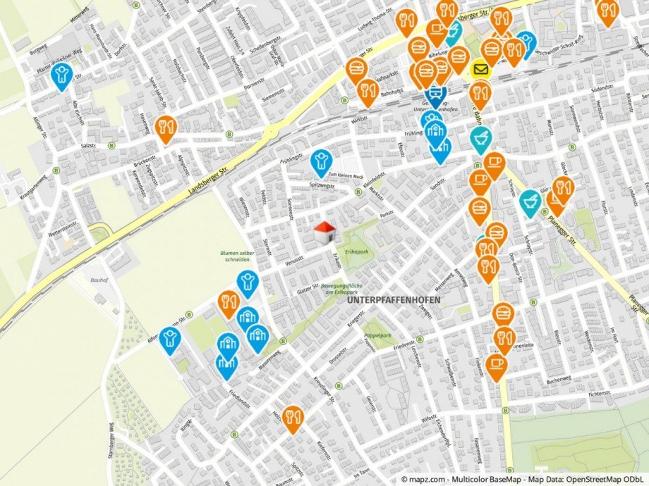 Geolyzer Kartenausschnitt Etagenwohnung Germering / Unterpfaffenhofen