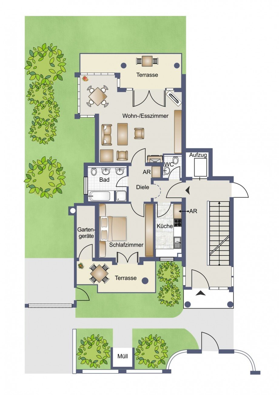  Erdgeschosswohnung M�nchen