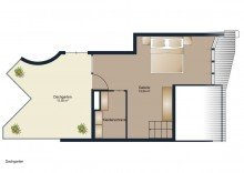  Exklusive Galeriewohnung mit sonniger Dachterrasse / Dachgarten - ruhige Lage nahe Leonrodplatz